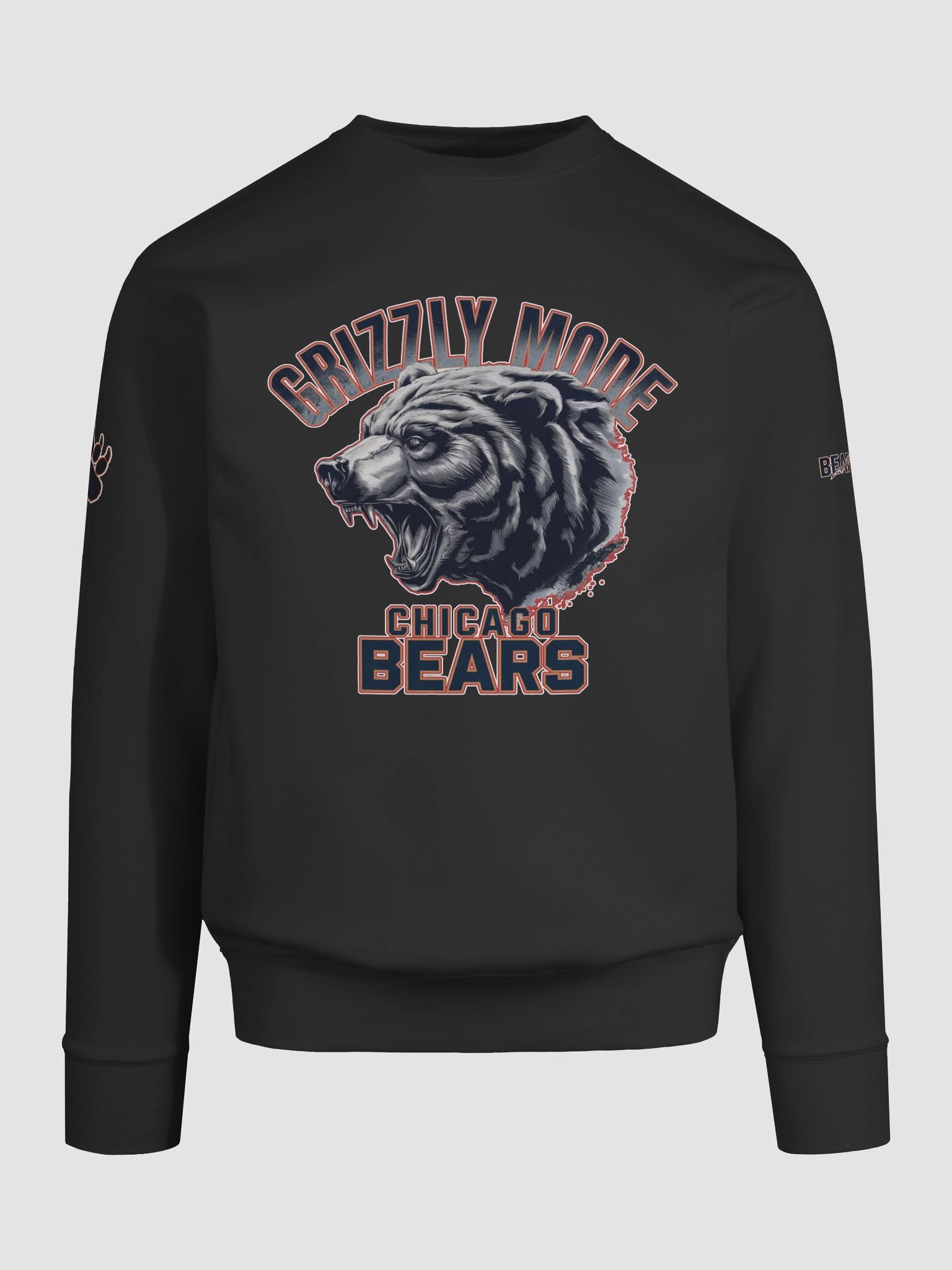 Grizzly Mode Premium Sweatshirt | Chicago Bears | NFL Home Locker product image (1)