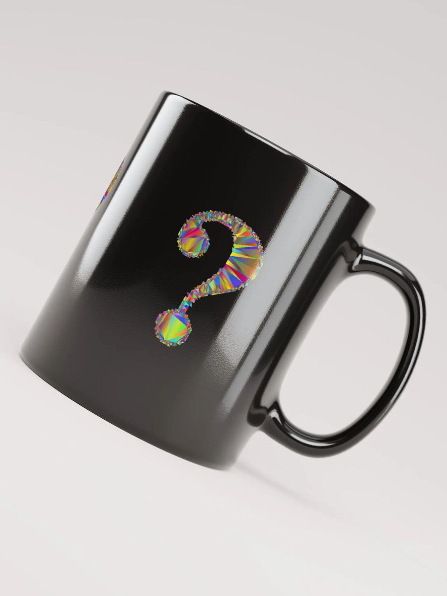 Black Glossy Coffee mug- Question Mark Symbol product image (8)