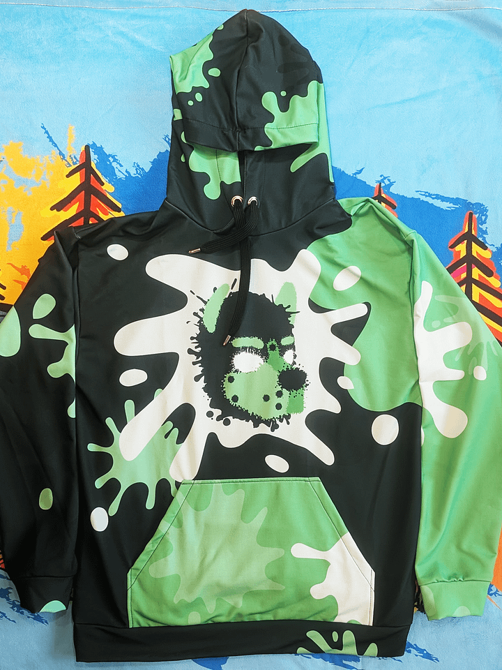 Chaos Splatter Hoodie - Lime Green product image (1)