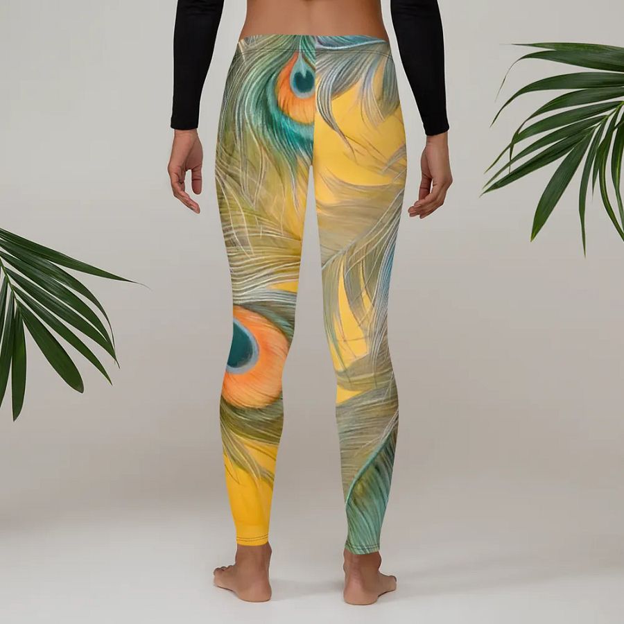 Peacock Feathers Paradise Leggings product image (4)