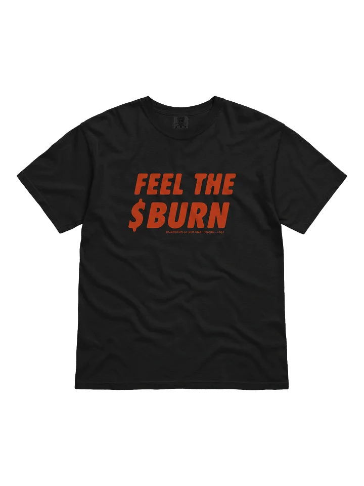 Feel The BURN T-shirt - Red on Dark product image (2)