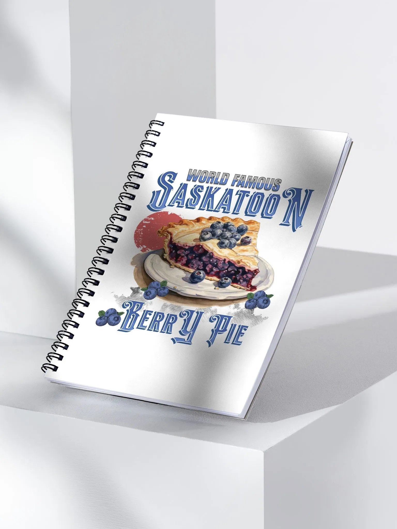 Saskatoon Berry Pie Spiral Notebook product image (2)