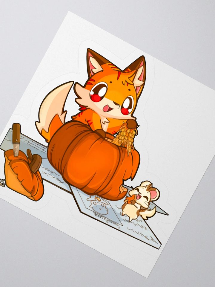 🦊Tots and Mitt🐹Pumpkin Carving! 🎃Sticker product image (1)