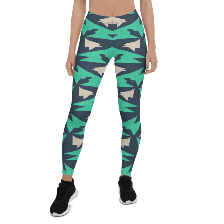Symmetric Greenery Leggings product image (1)