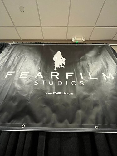 Getting set up at Spooky Empire!