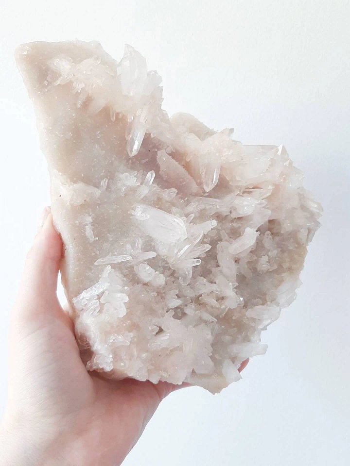 Pink Himalayan quartz cluster product image (2)