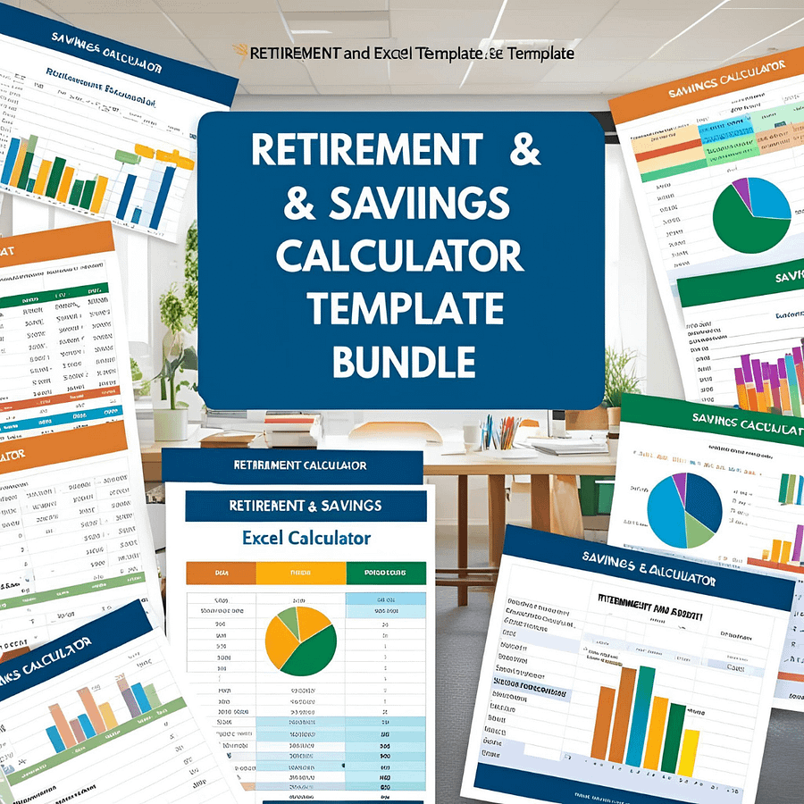 Retirement And Savings Calculator Excel Template Bundle product image (8)