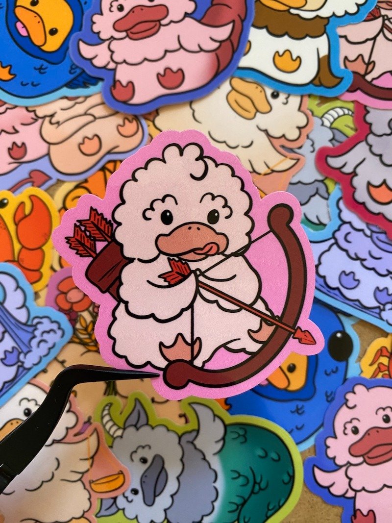 Sagittarius Duck Sticker product image (1)