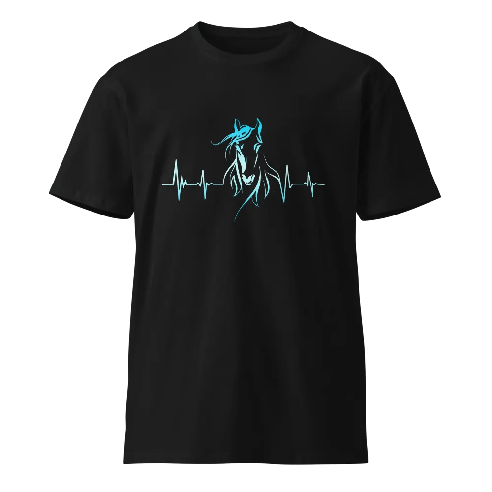 Horse Heartbeat AS Colour Unisex Premium T-Shirt product image (5)