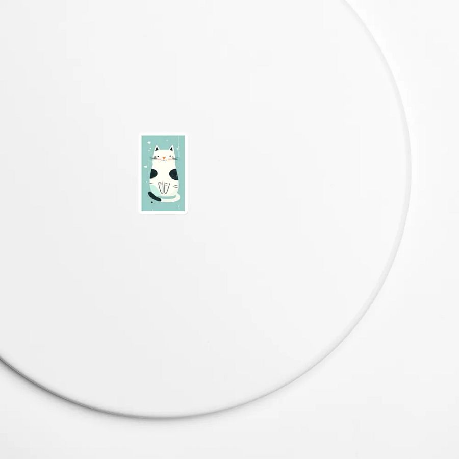 Pawsitively Adorable Feline – Die-Cut Magnet product image (5)