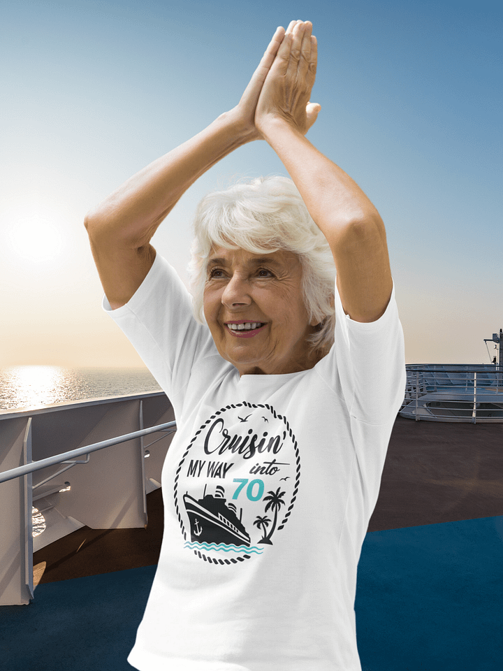 Cruisin' My Way Into 70 Unisex Softstyle T-Shirt Light Colours product image (1)