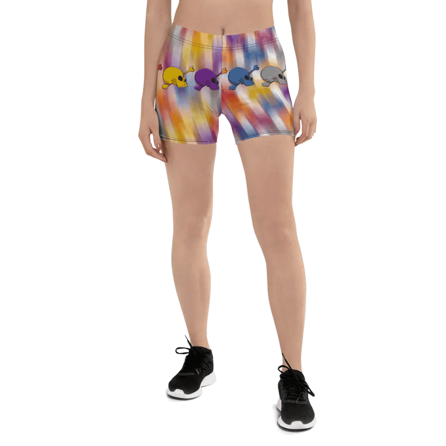 Whimsical Skulls All-Over Print Shorts product image (1)