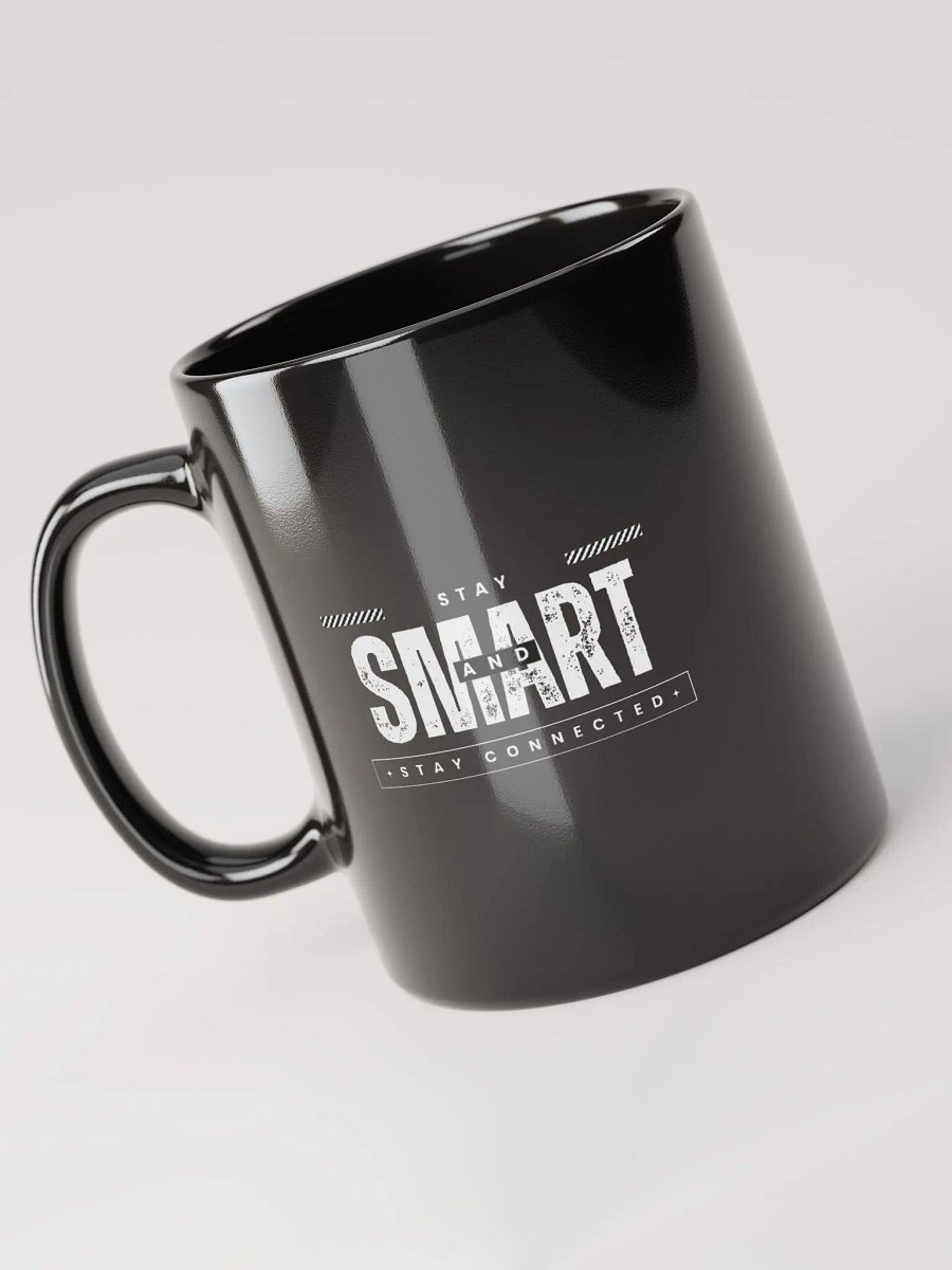 Stay Smart Coffee Mug (Light Text w/ Logo) product image (3)