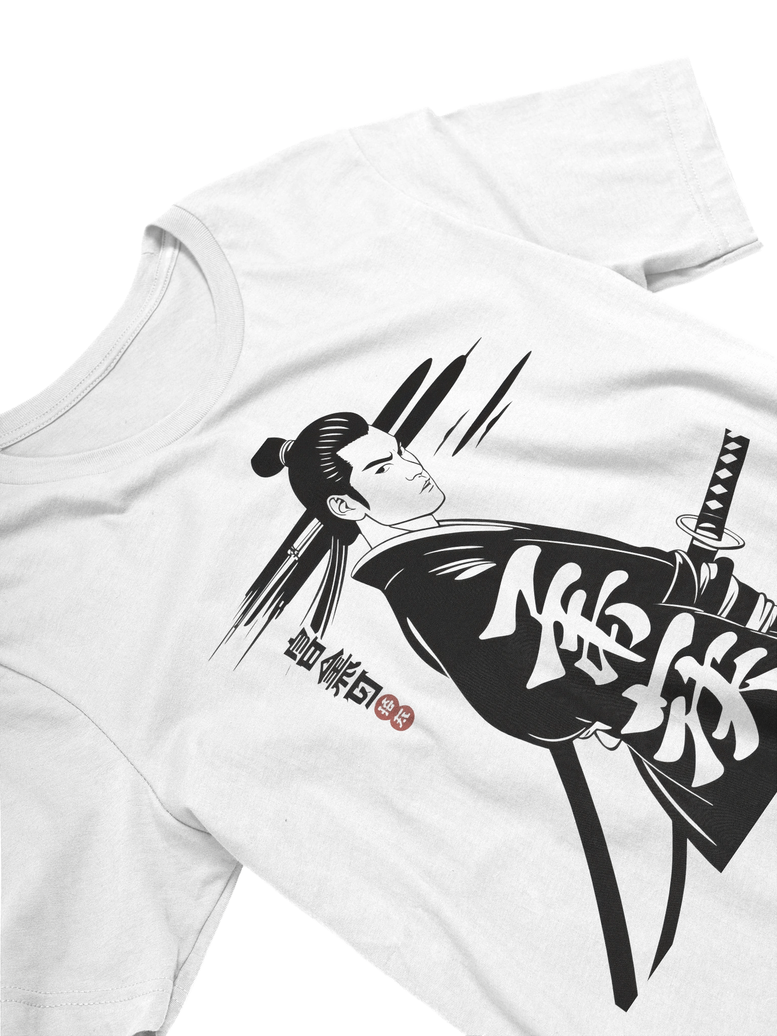 Samurai Profile Illustration Soft T-Shirt product image (3)