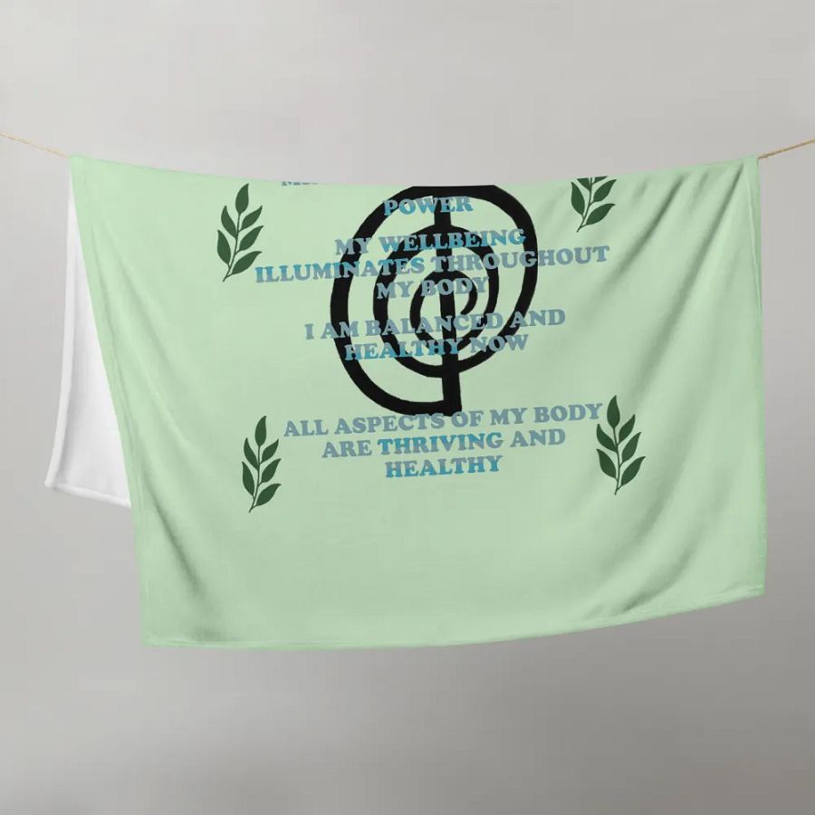 Reiki healing blanket with positive affirmations product image (21)