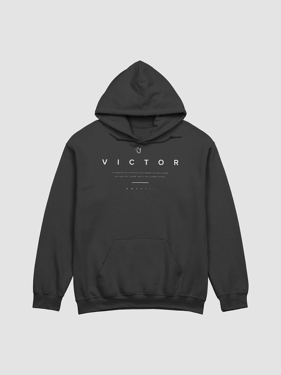 V I C T O R | Hoodie | White Text product image (9)