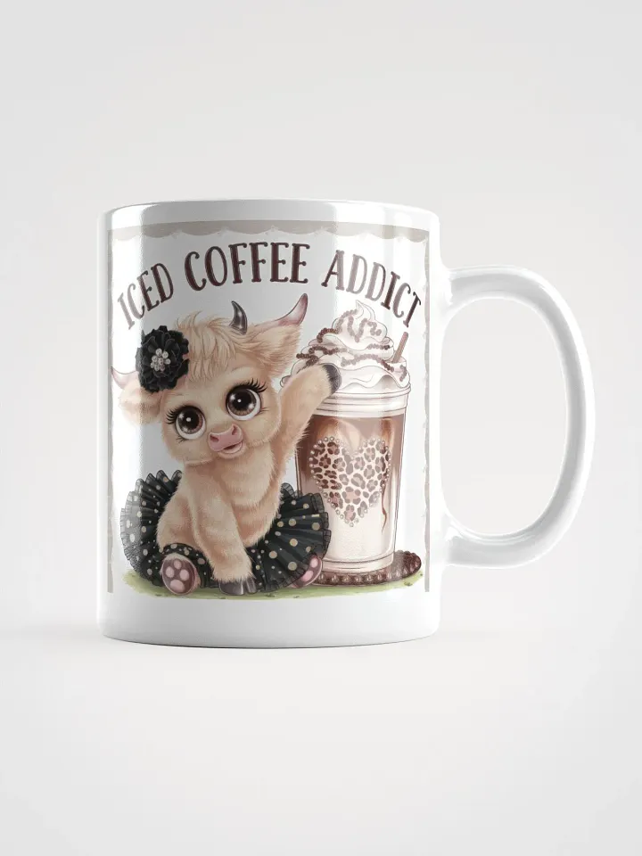 Iced Coffee Addict White Glossy Mug product image (1)