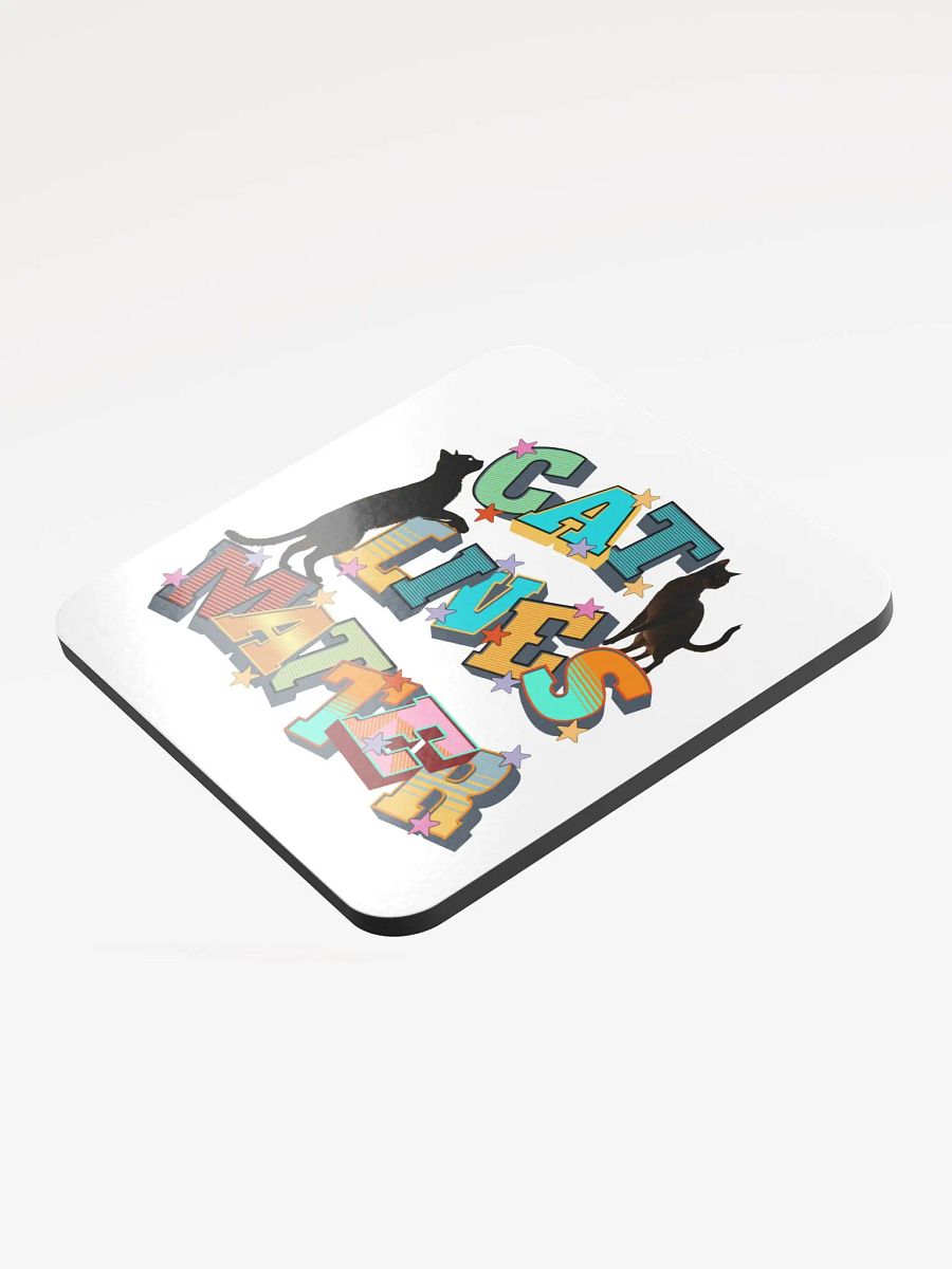 Cat Lives Matter Star-Studded Feline Coaster product image (3)