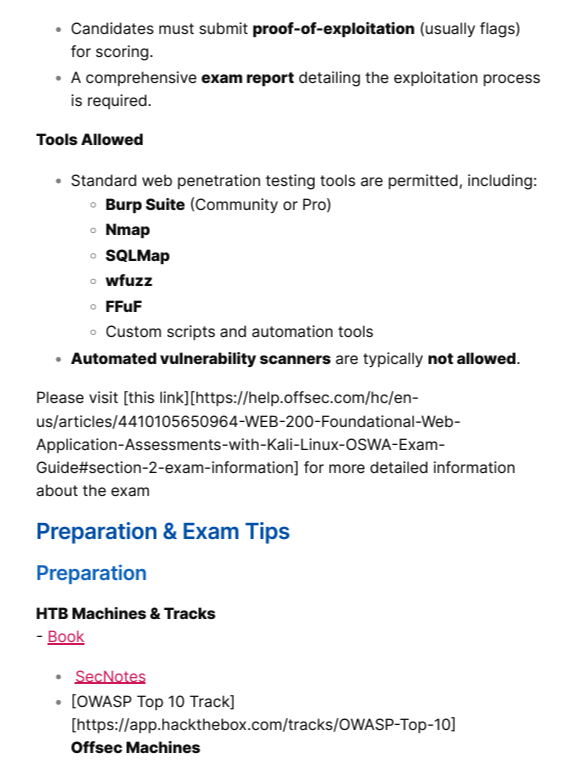 Offensive Security Web Assessor (OSWA) Study Notes product image (2)