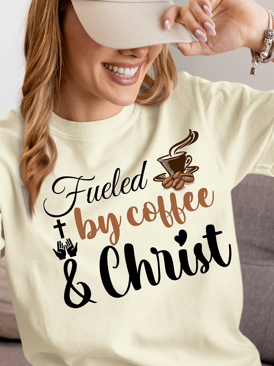 Fueled By Coffee and Chris, Comfort Colors T-shirt. product image (10)