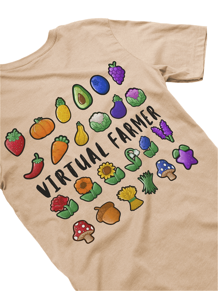 Virtual Farmer Tee - Black Text product image (1)