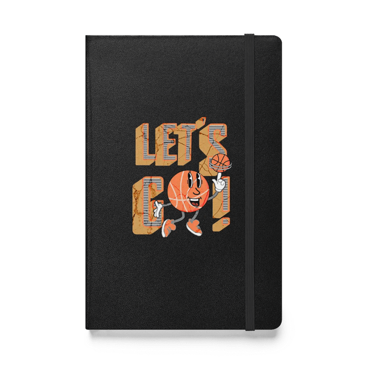 Lets Go Basketball Mascot Spinning Hardcover Journal product image (1)
