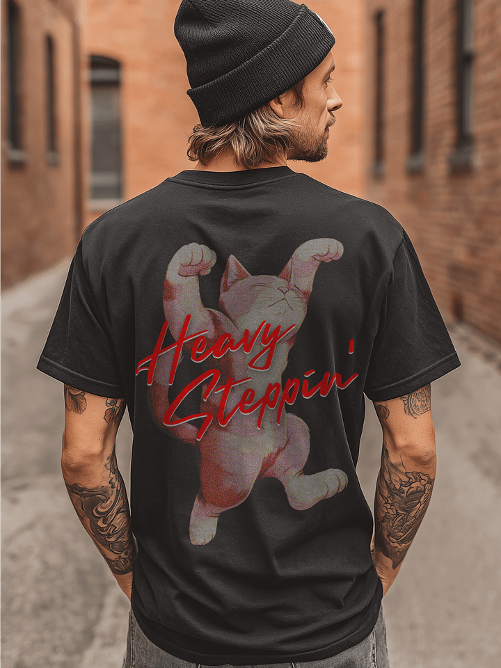 Heavy Steppin Cat T Shirt Kawaii Kitty product image (2)