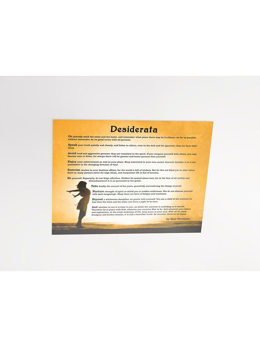 Desiderata Poem Print – Inspirational Matte Poster product image (3)