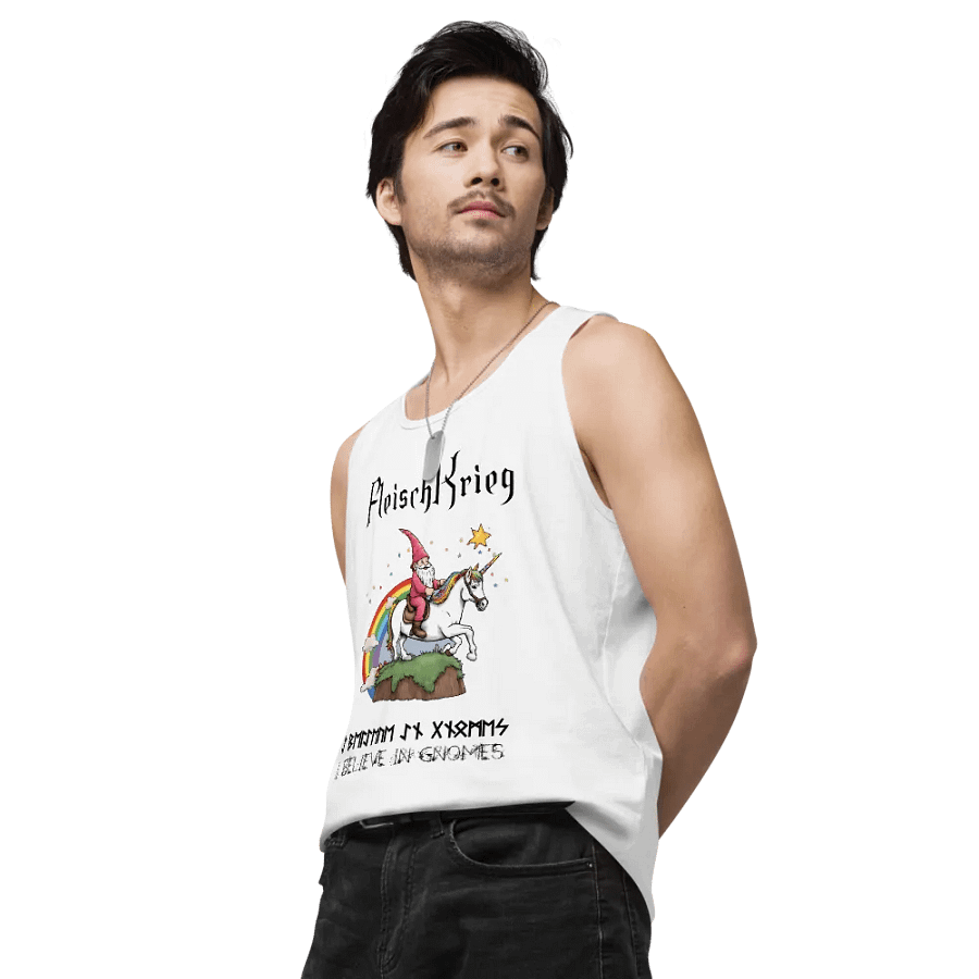 Gnomes White Muscle T product image (4)