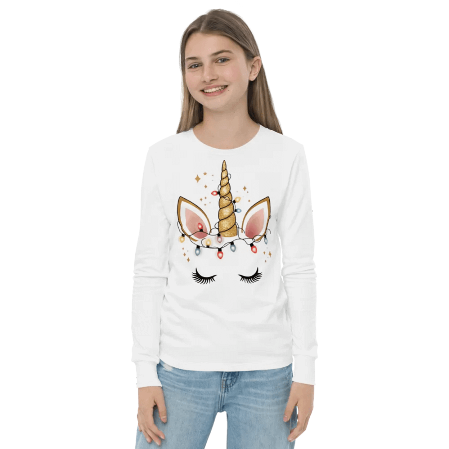 Enchanted Unicorn Glow Long Sleeve Tee product image (2)