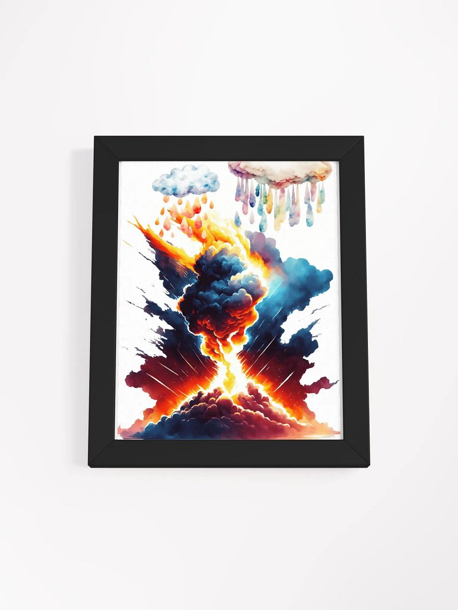 Fiery Volcano Under Stormy Skies product image (1)