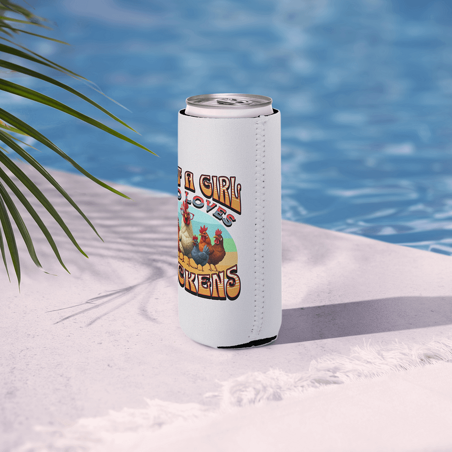 Just A Girl Who Loves Chickens Rule Can Cooler product image (6)
