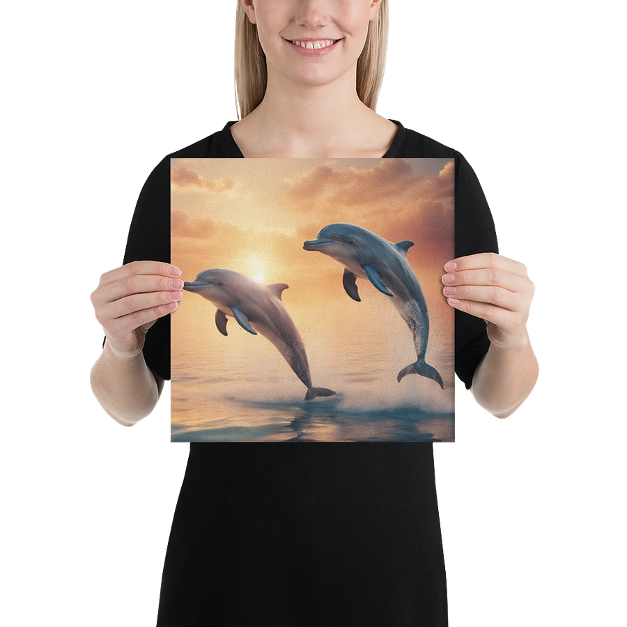 Dolphins Leaping From The Sea Wall Art product image (2)