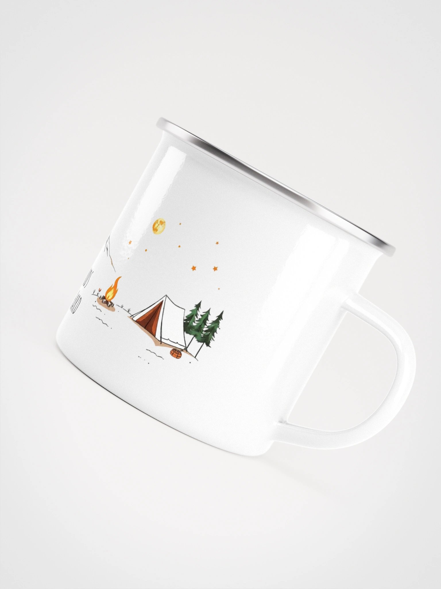 Enamel Mug - Sleeping in the woods because adulting is hard product image (5)