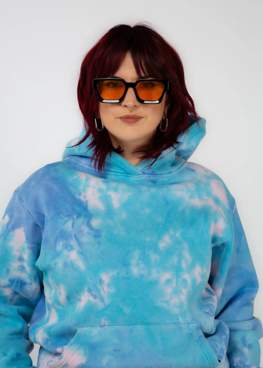Tie dye hoodie cotton candy shop