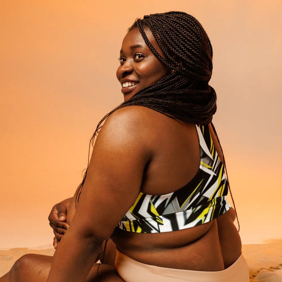 Energize Geometric Designed Sports Bra product image (3)
