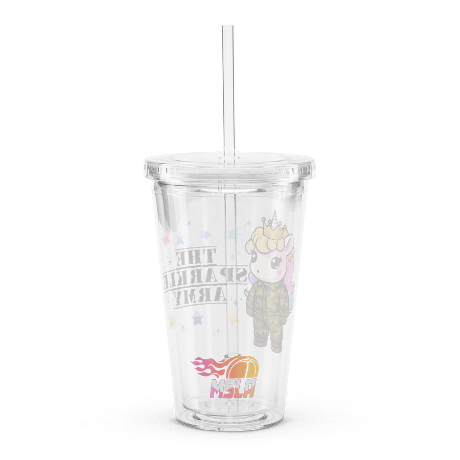 The Sparkle Army - Double Wall Clear Plastic Tumbler product image (6)