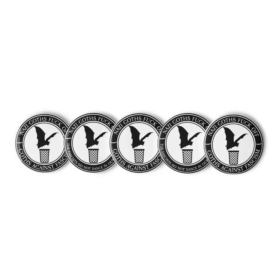 Nazi Goths Fuck Off Pins (Set of 5) product image (5)