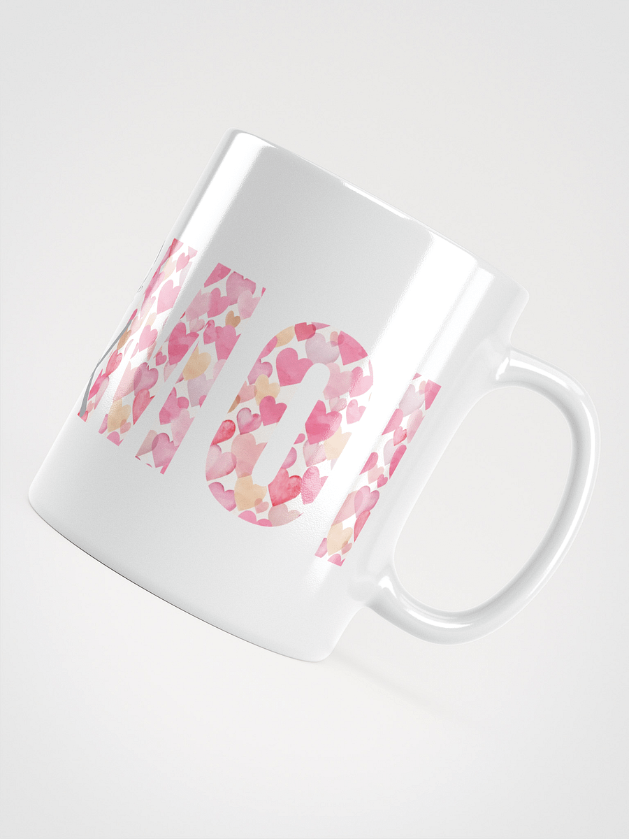 Mug Blanc Toi et Moi - Décor Coeurs bleus et roses - Cadeau Couple product image (4)