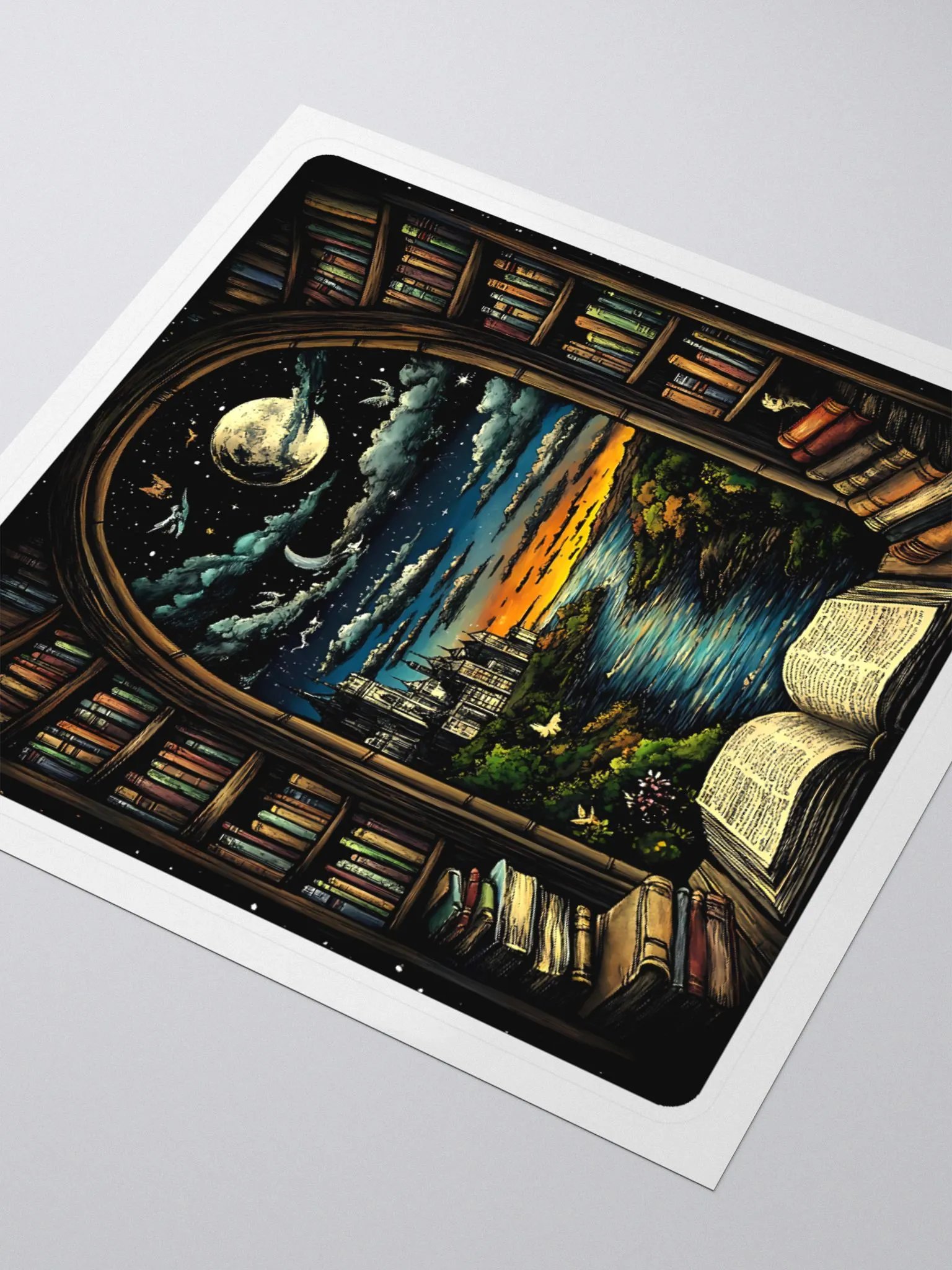 Reading Room With A View Sticker product image (3)