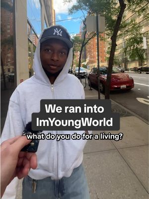 What does @imyoungworld do for a living? #whatdoyoudoforaliving #imyoungworld #bsf #bennythebutcher #mentalhealthawareness #rap #hiphop #interview #nyc 