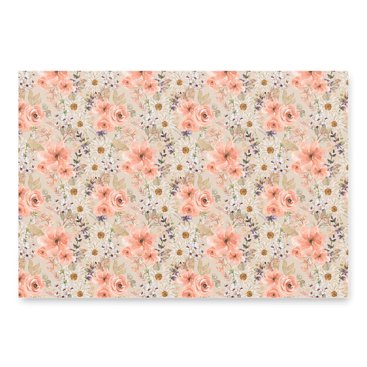 Orange Flowers Paper Sheets product image (2)