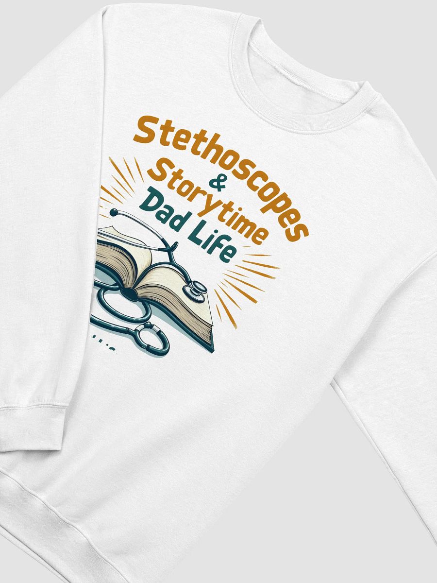 Stethoscopes & Storytime Dad Life Crewneck Sweatshirt product image (21)
