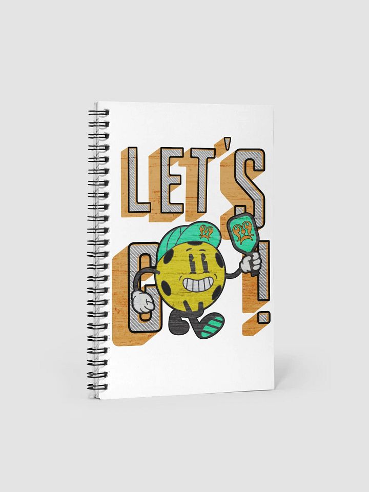 Lets Go Pickleball Mascot Spiral Notebook product image (1)