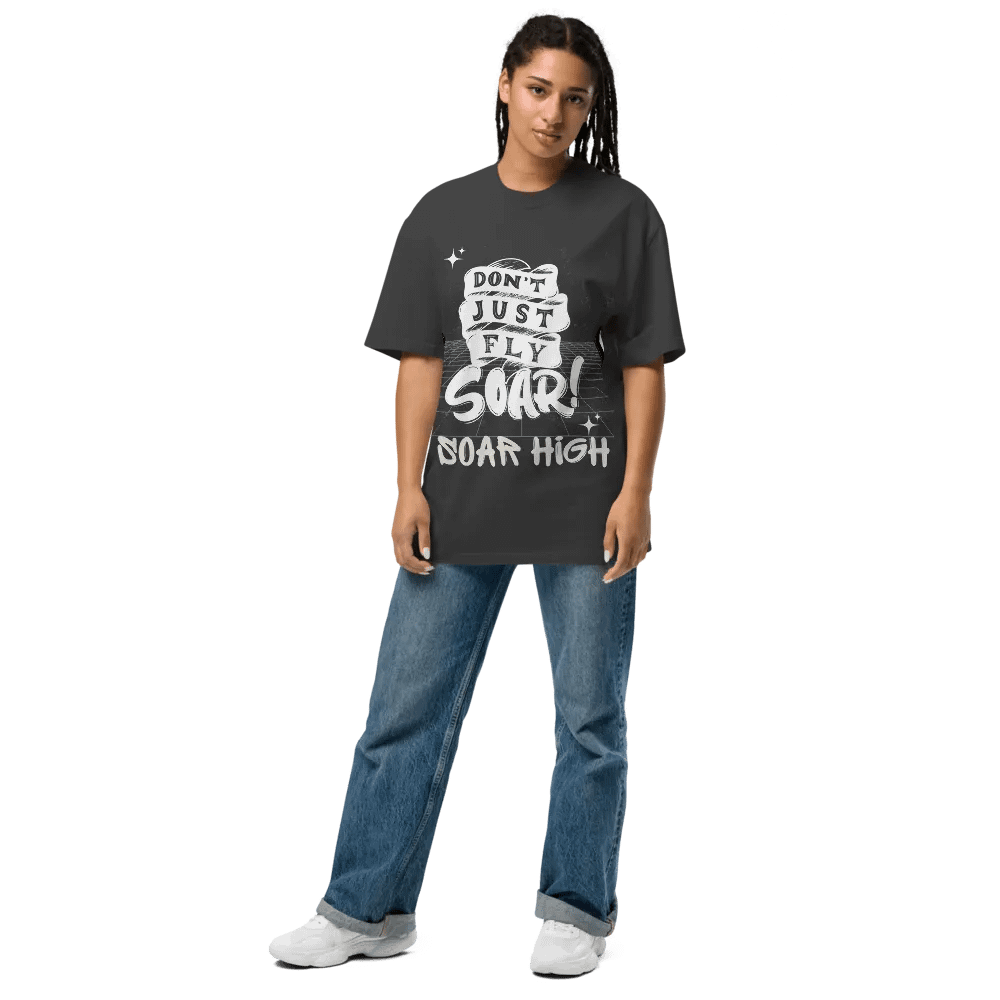 Don't just fly soar, soar high faded tee product image (8)
