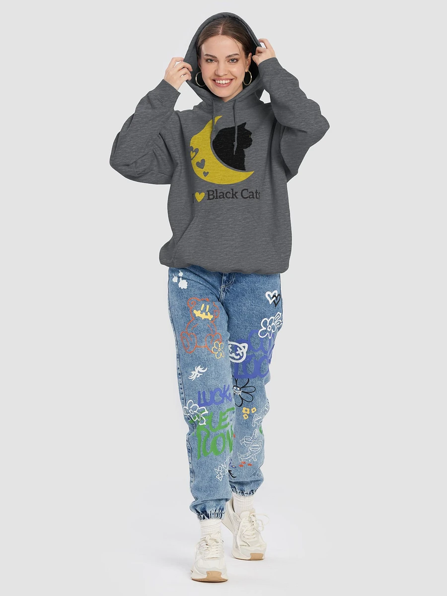 I Love Black Cats Hoodie (Classic) product image (17)