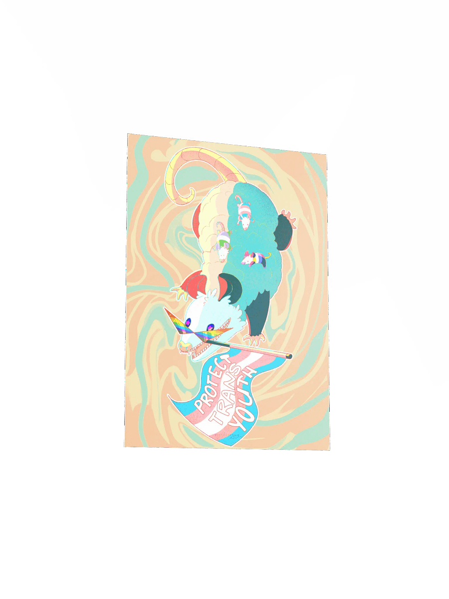 Protect Trans Youth Possum Print product image (6)