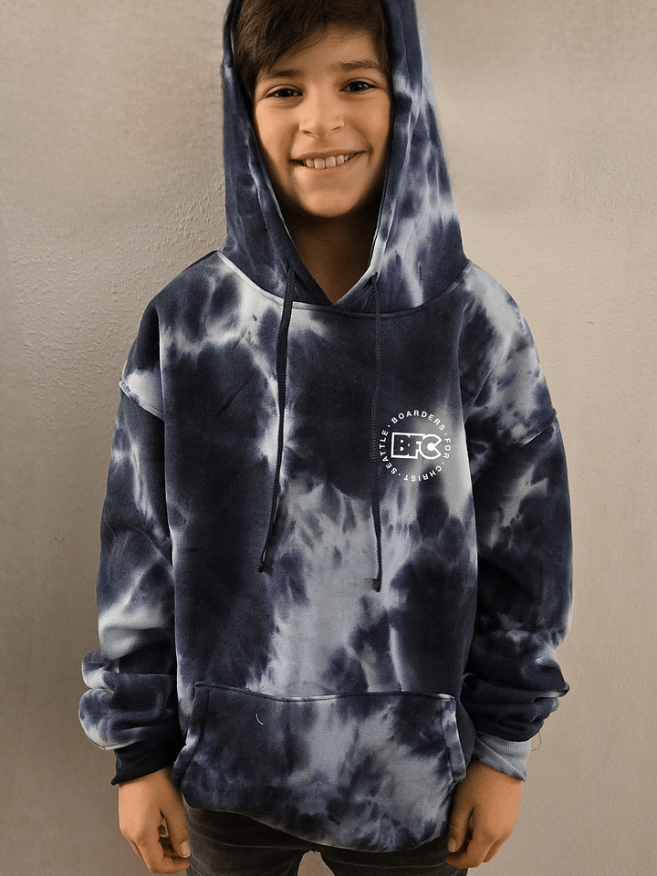 NEW Navy tiedye hoodie product image (2)