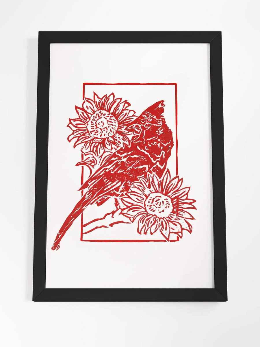 Bird Print in Red product image (4)