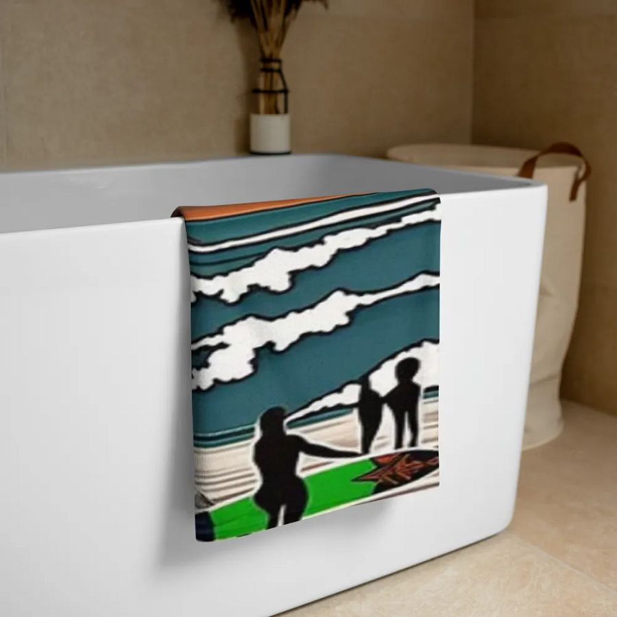 "Tenacity" Sunset Surfers Sublimated Towel product image (3)